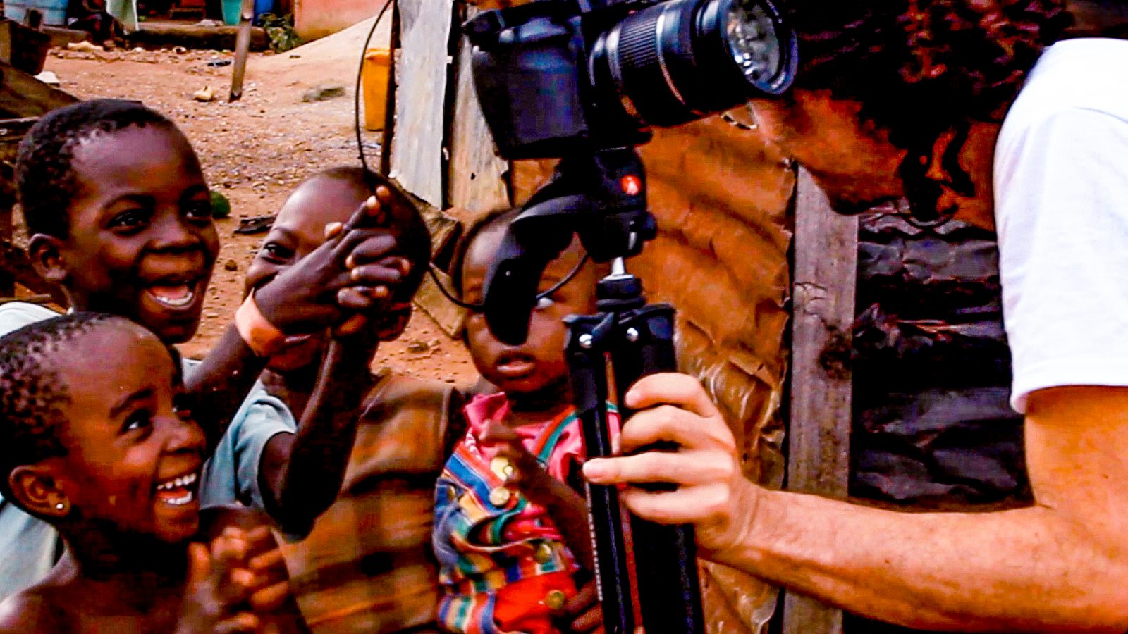 Mat reviews shot with on-screen talent in Kumasi, Ghana