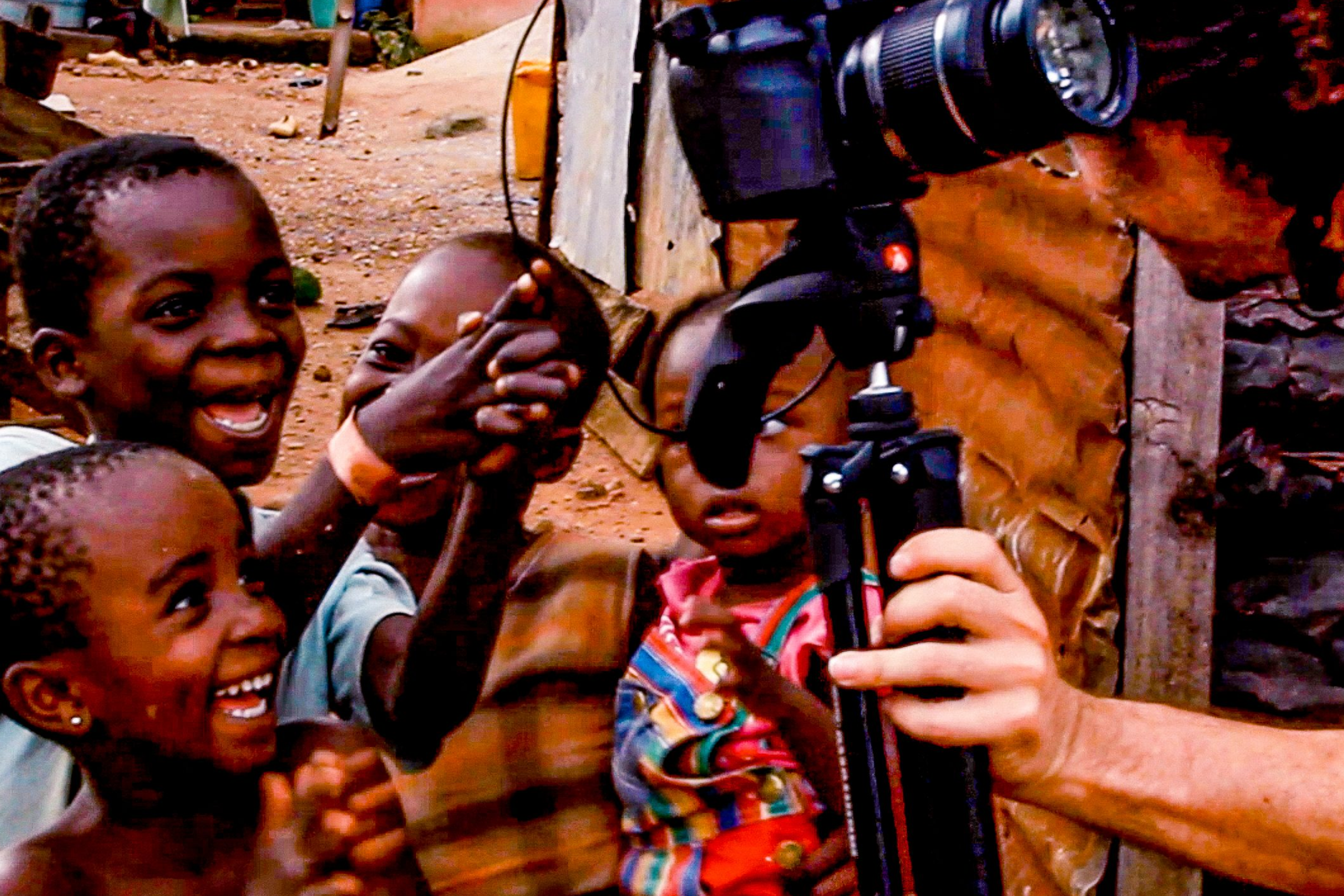 Mat reviews shot with on-screen talent in Kumasi, Ghana